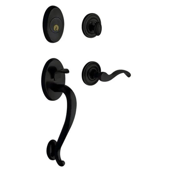 Baldwin Logan Sectional Trim with 5015 Classic Knob/5455V Wave Lever by Baldwin