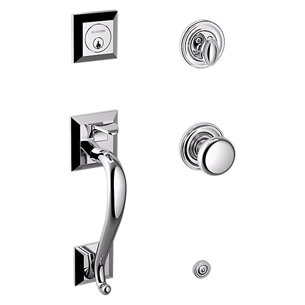 polished chrome knob