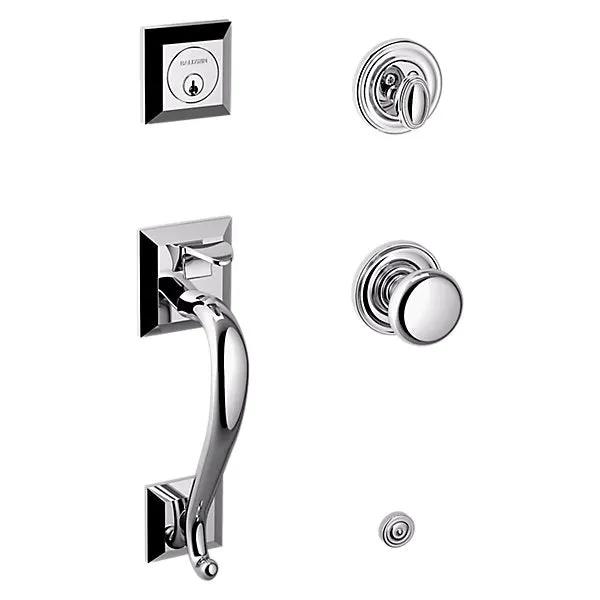 polished chrome knob