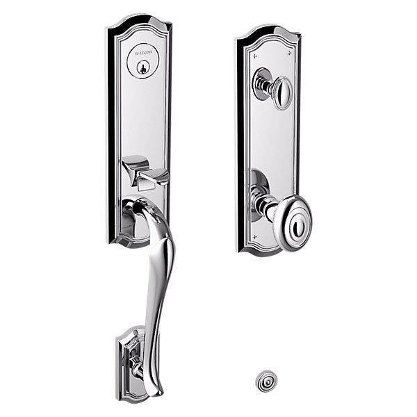 polished chrome handlset