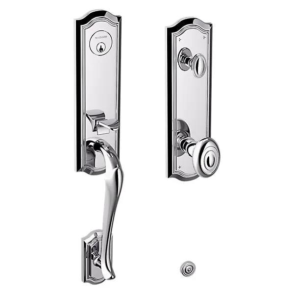 polished chrome handlset