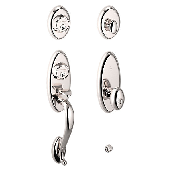 Baldwin Landon 2 - Point Lock Handleset with 5225 Egg Knob by Baldwin