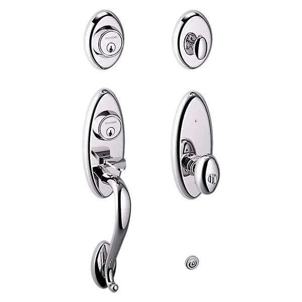 polished chrome lock