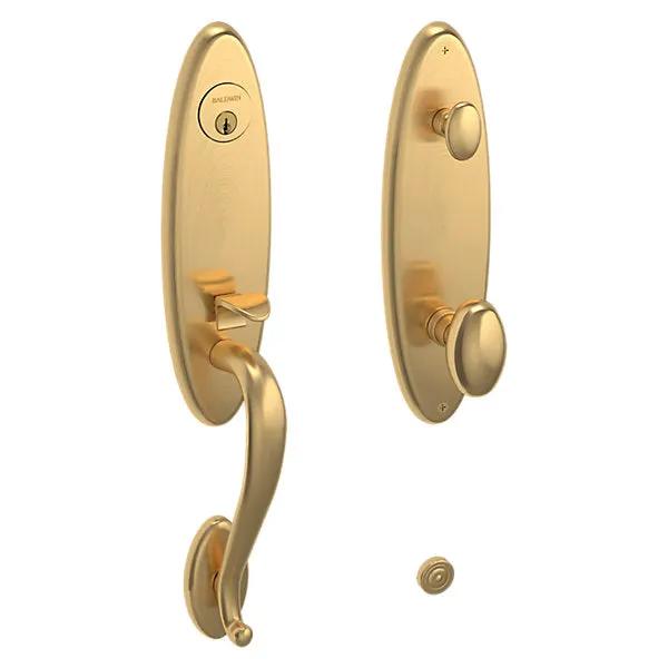 Baldwin Blakely Handleset with 5025 Egg Knob by Baldwin