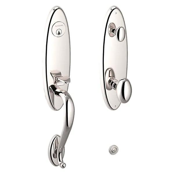 Baldwin Blakely Handleset with 5025 Egg Knob by Baldwin