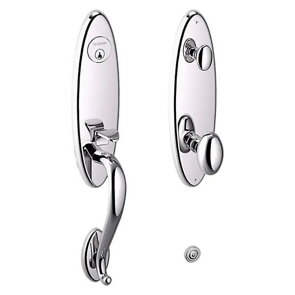 polished chrome handleset