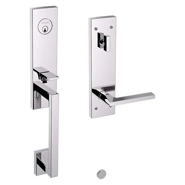 polished chrome lever