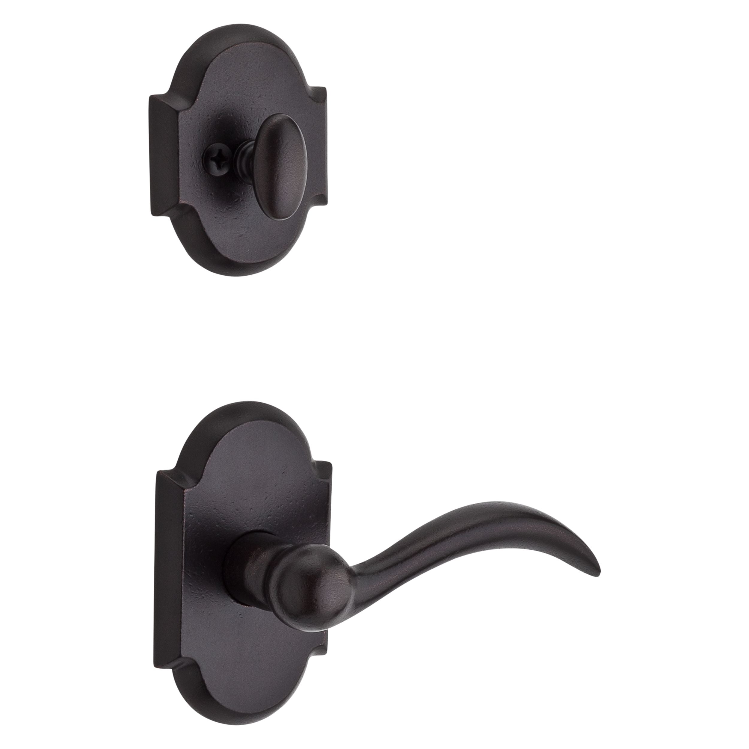 dark bronze door handle and lever