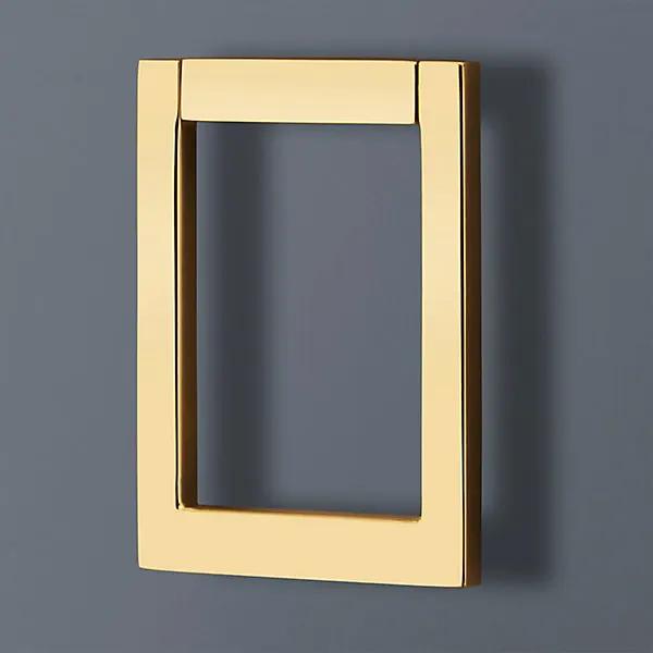polished brass knocker