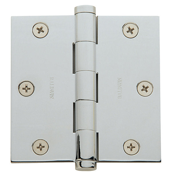 polished chrome hinge