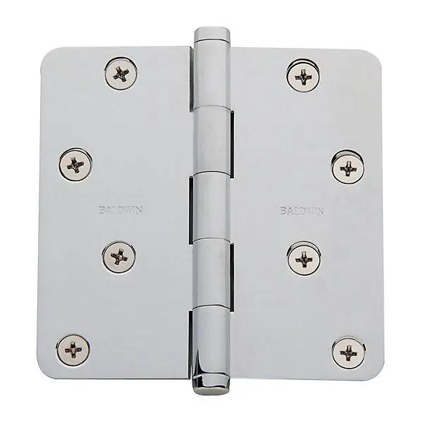 polished chrome hinge