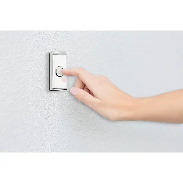 polished chrome bell button