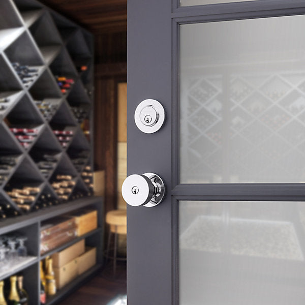 polished chrome knob