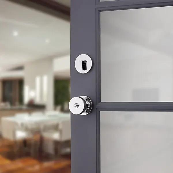polished chrome knob