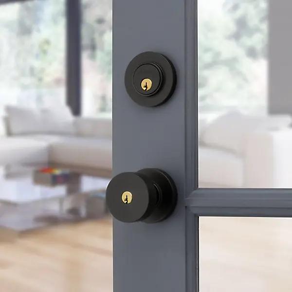 satin black knob
