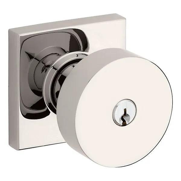 Baldwin Contemporary Knob with Square Rose by Baldwin