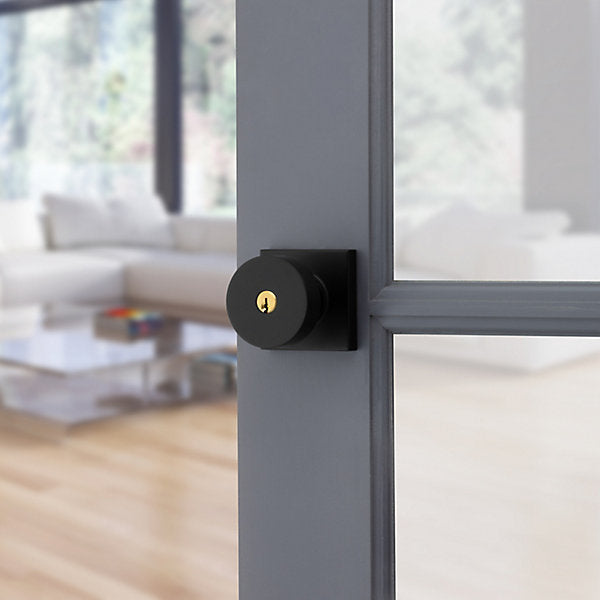 satin black knob