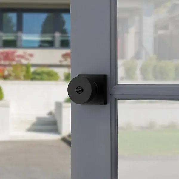 satin black knob