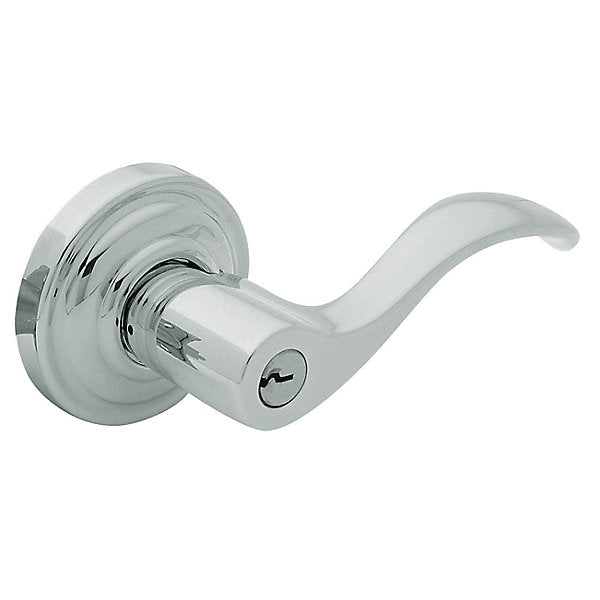 polished chrome lever