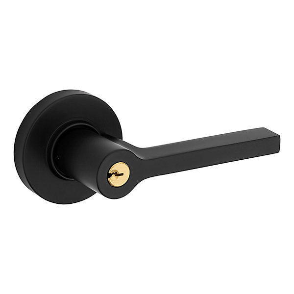 Baldwin Square Lever with Round Rose by Baldwin