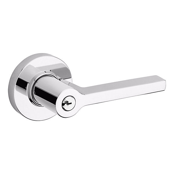 polished chrome lever