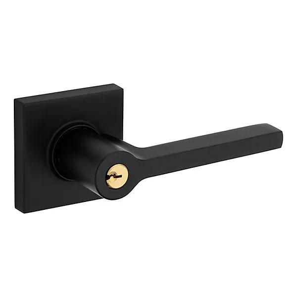 Baldwin Square Lever with Square Rose by Baldwin
