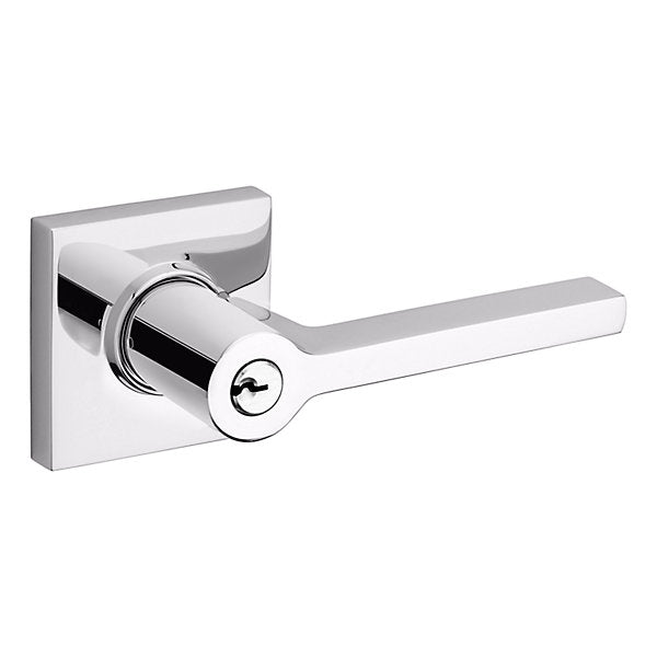 polished chrome lever
