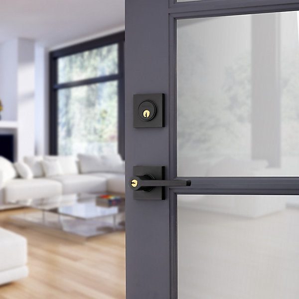 satin black deadbolt