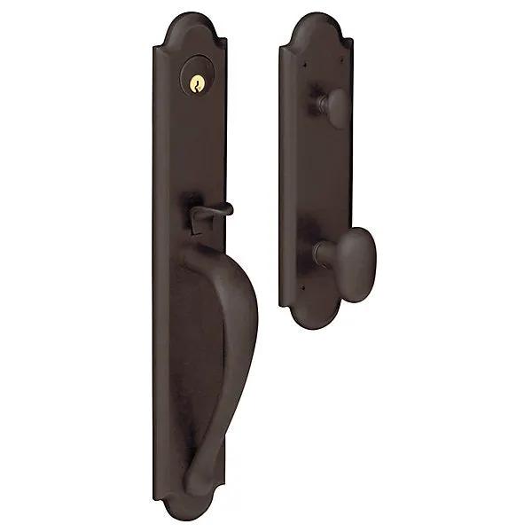 Baldwin Boulder Full Handleset with 5024 Oval Knob/5452V Beavertail Lever by Baldwin