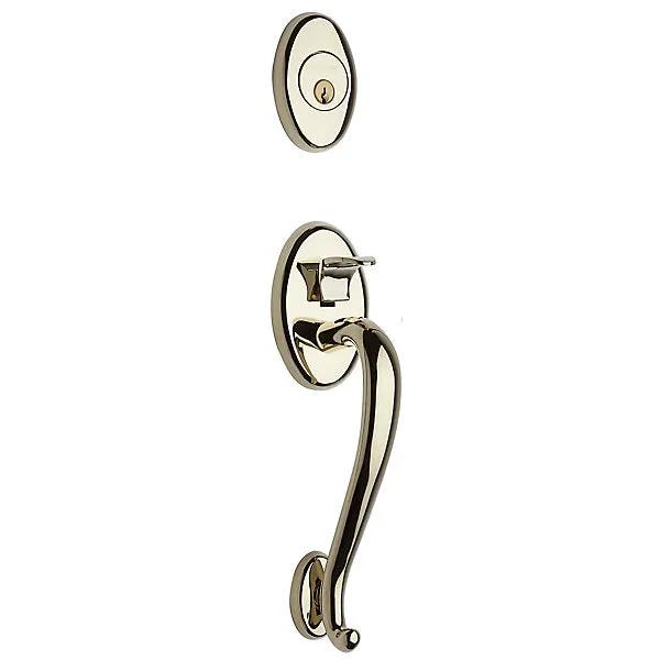 Baldwin Logan Sectional Trim with 5015 Classic Knob/5455V Wave Lever by Baldwin