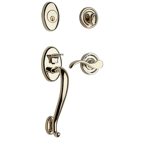 Baldwin Logan Sectional Trim with 5015 Classic Knob/5455V Wave Lever