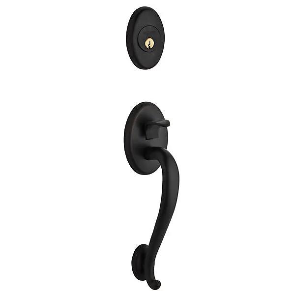 Baldwin Logan Sectional Trim with 5015 Classic Knob/5455V Wave Lever by Baldwin
