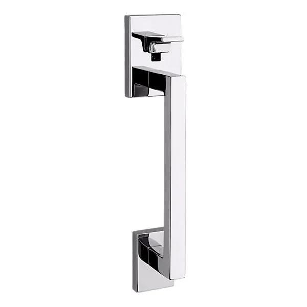 polished chrome handle trim
