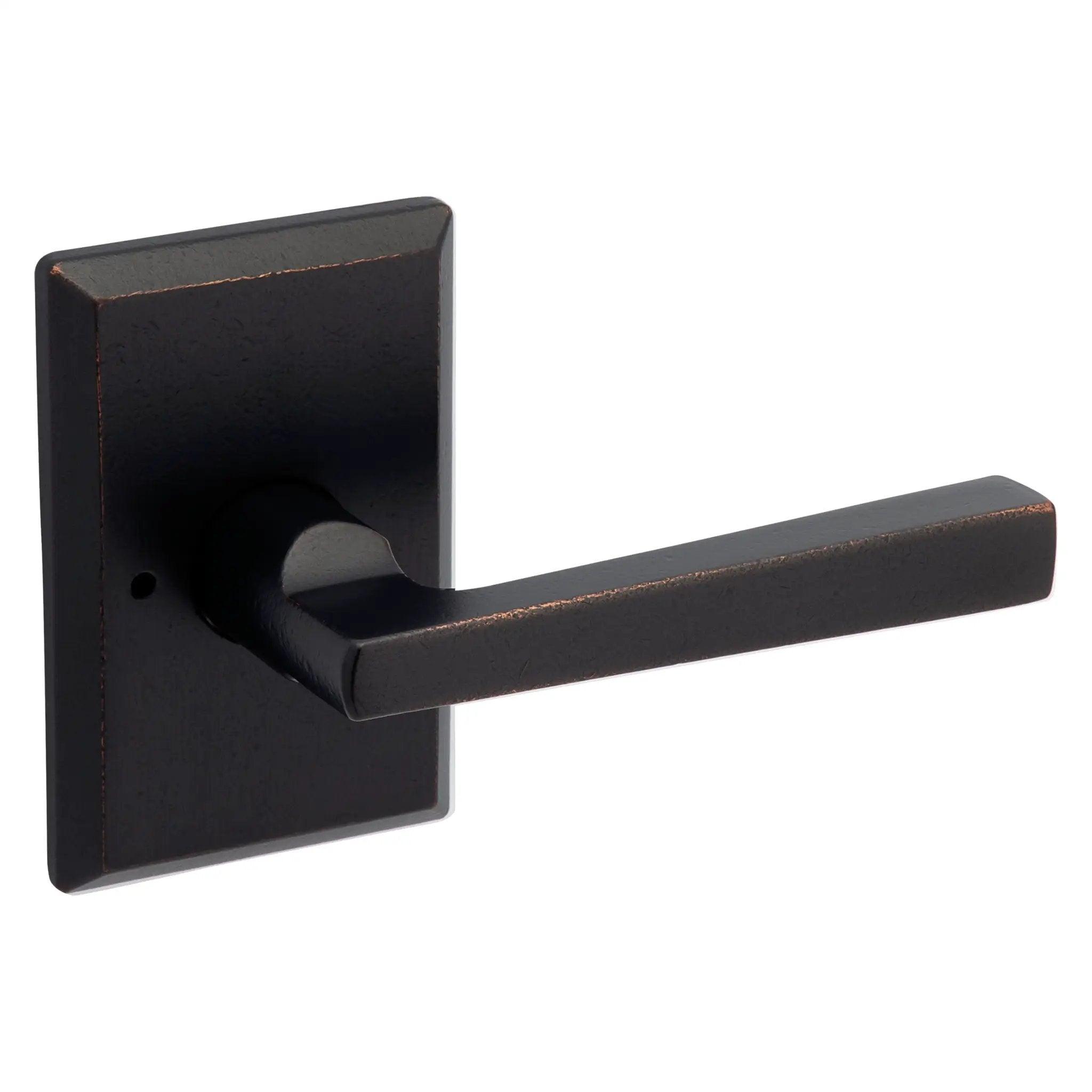 Baldwin Reserve Taper Lever and Rustic Square Rose by Baldwin