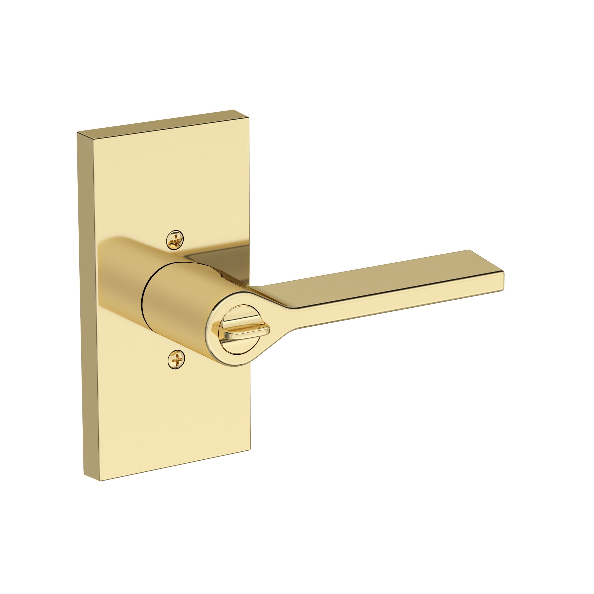 non lacquered brass door lever