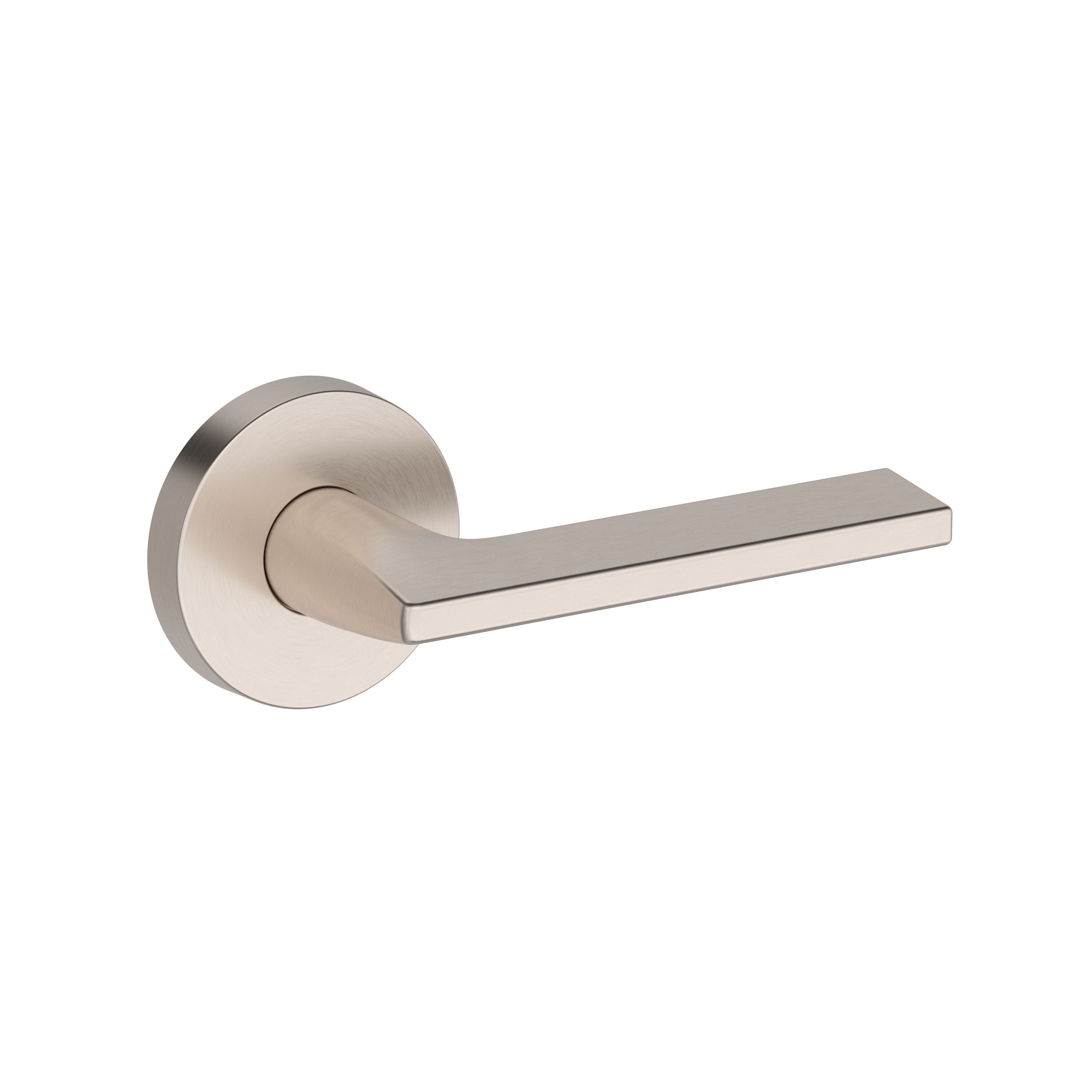 satin nickel door lever
