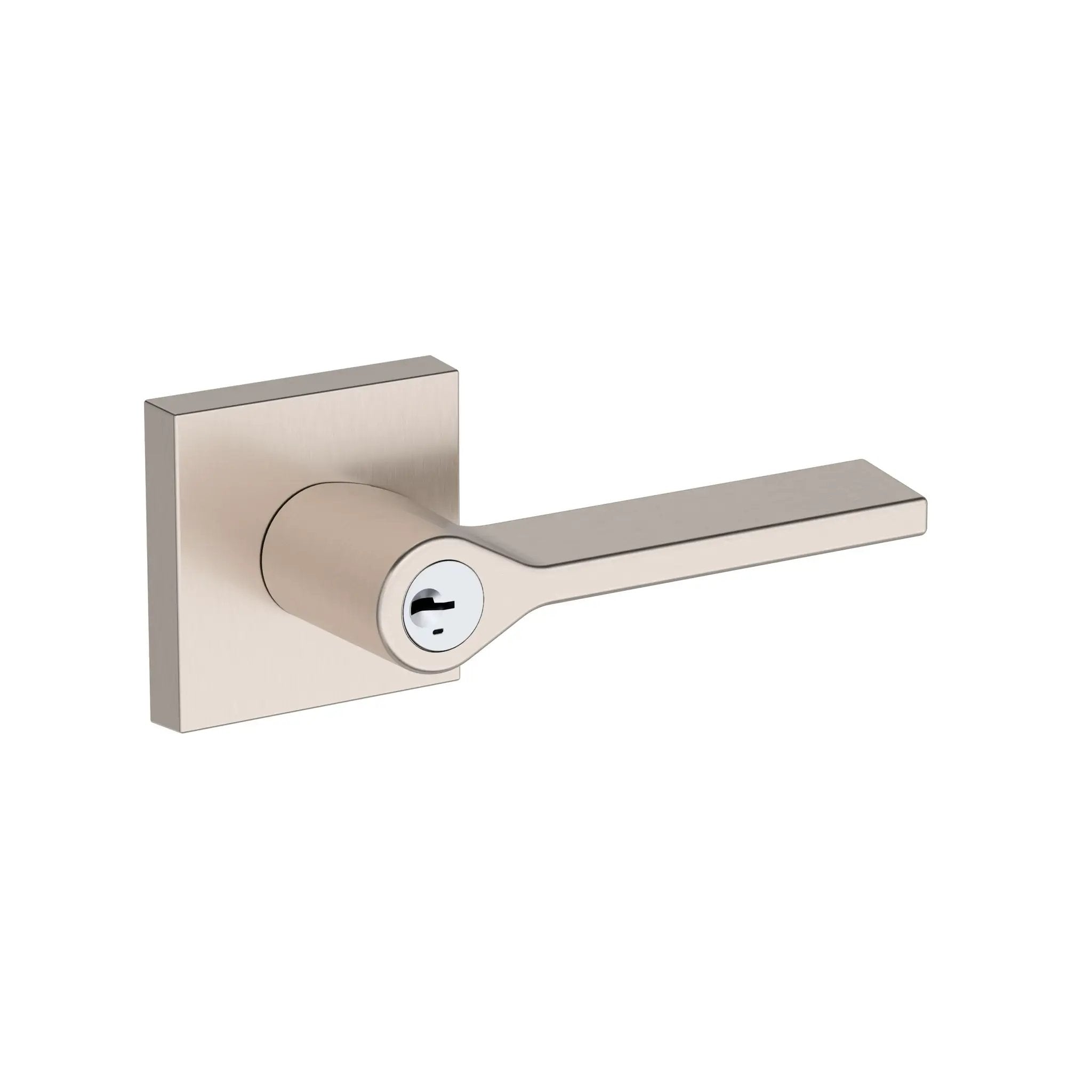 satin nickel door lever