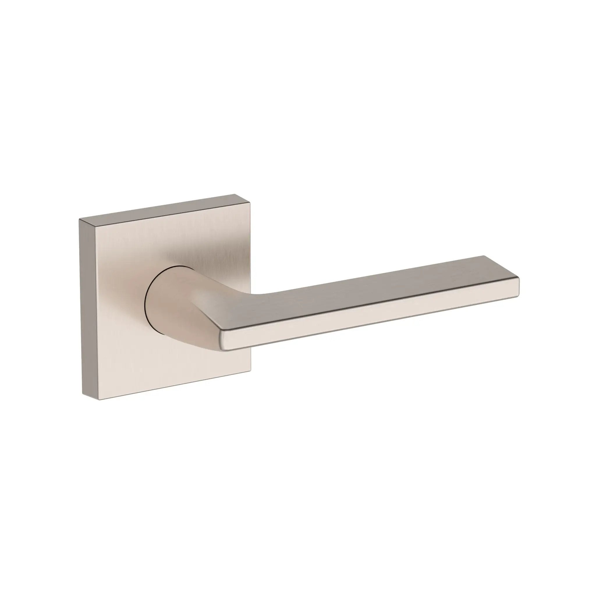 satin nickel door lever