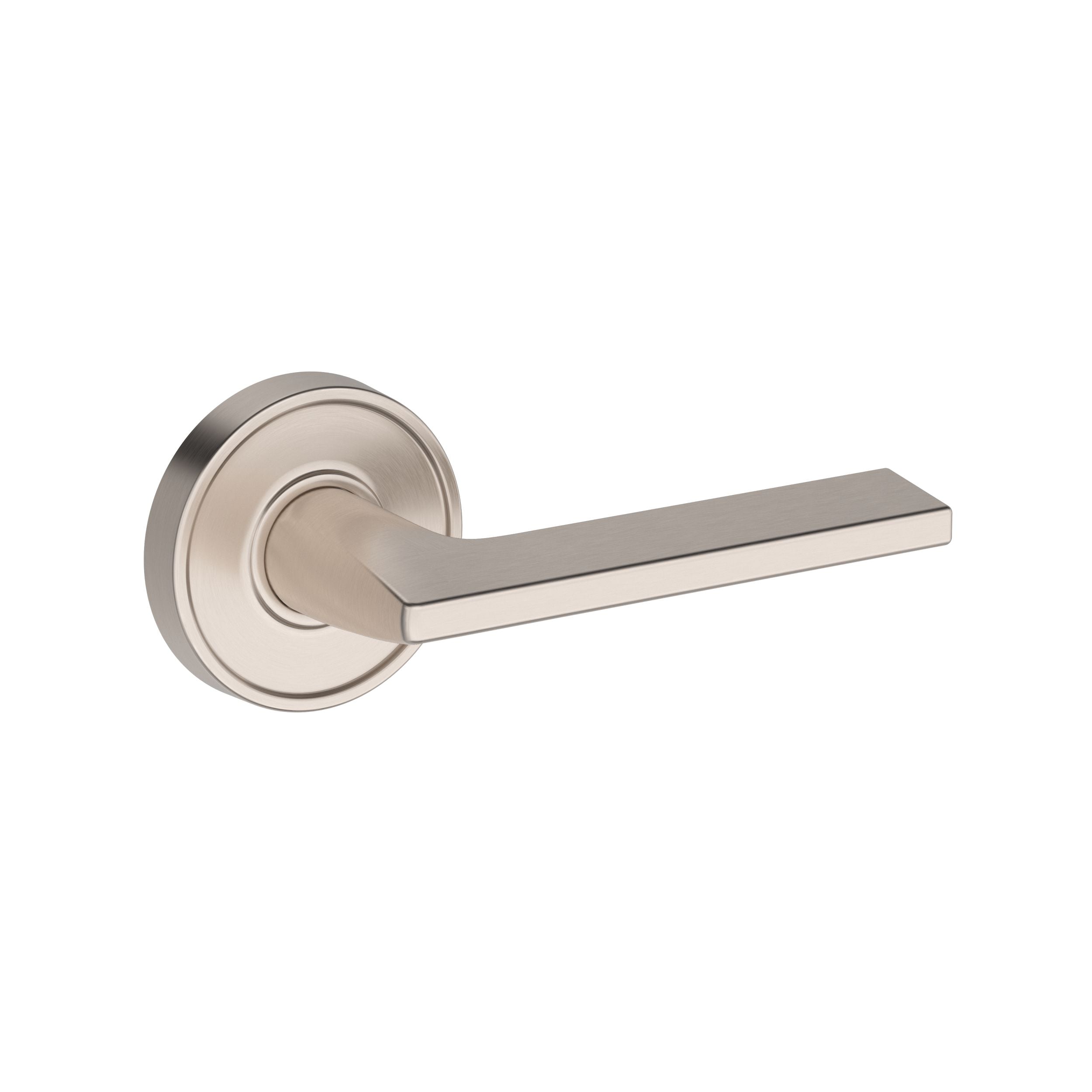satin nickel door lever