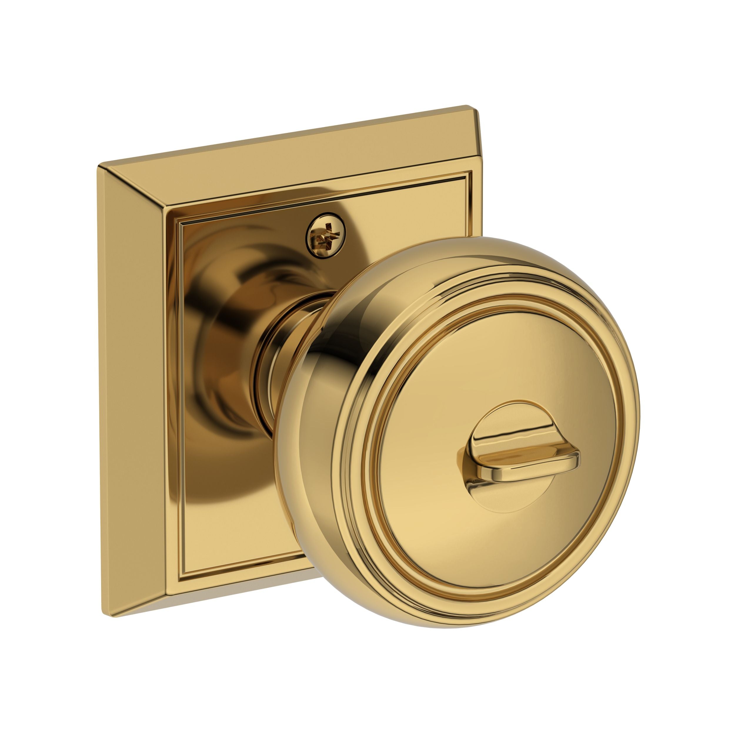 polished brass door knob