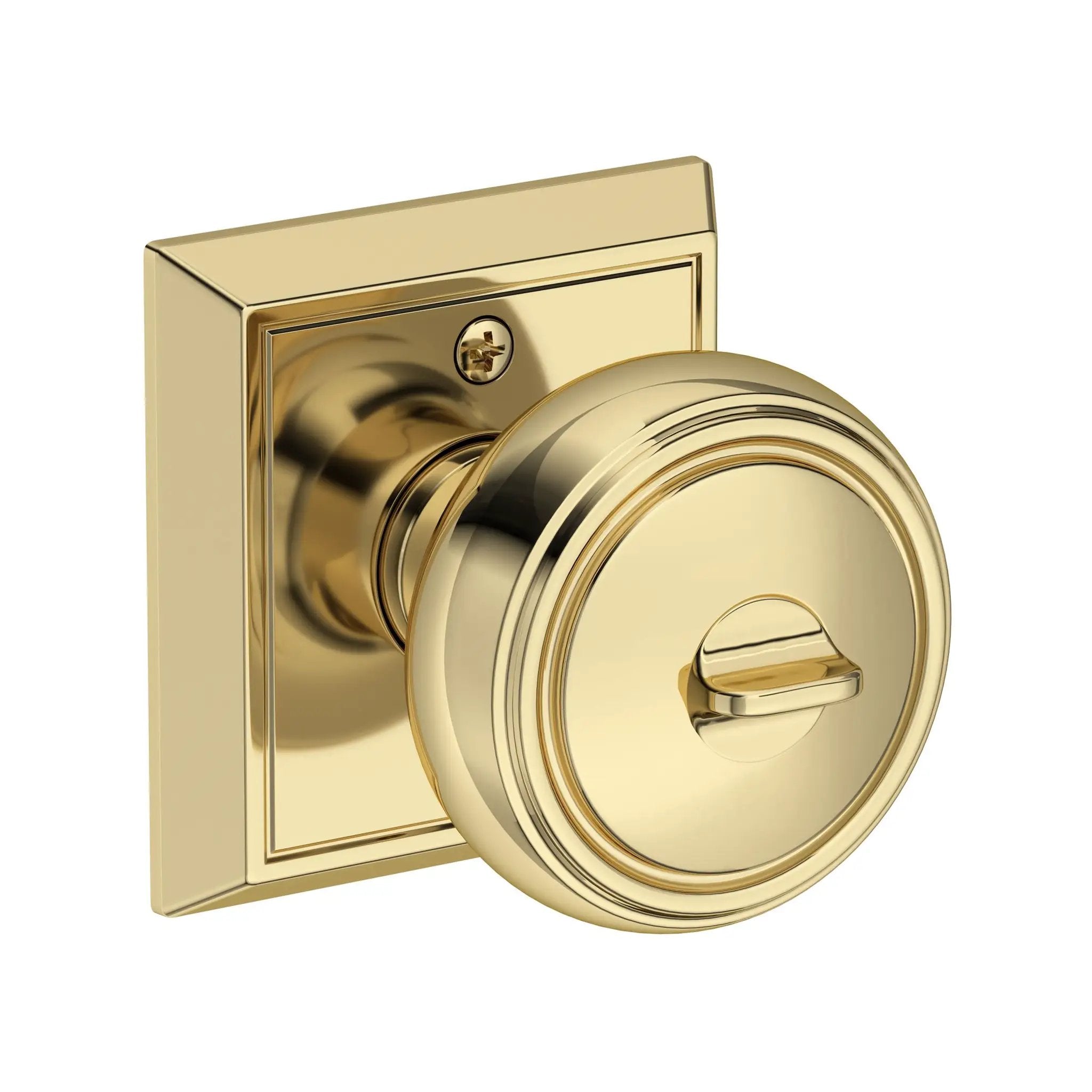 Baldwin Reserve Bremerton Knob with Chamfered Square Rose by Baldwin