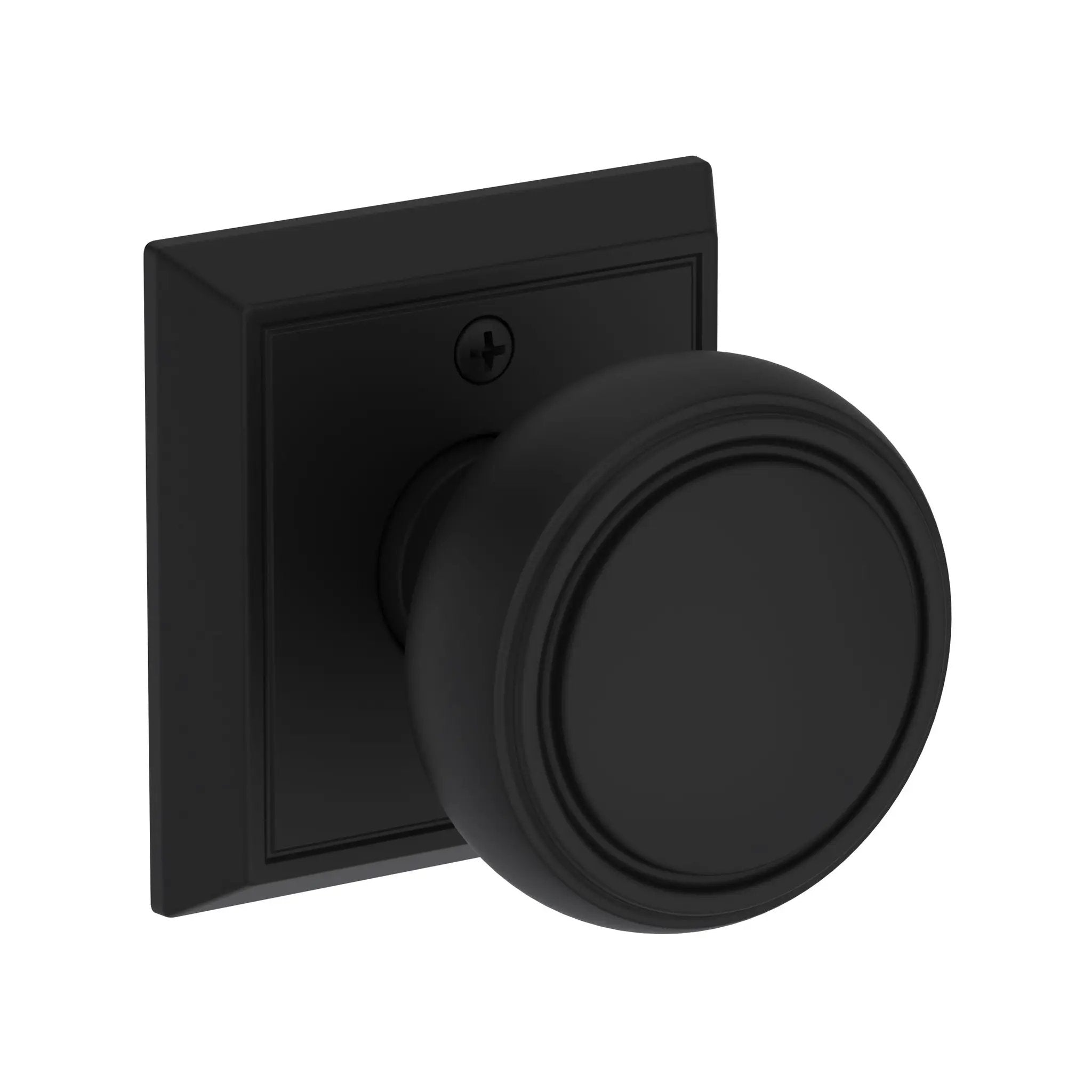 Baldwin Reserve Bremerton Knob with Chamfered Square Rose by Baldwin