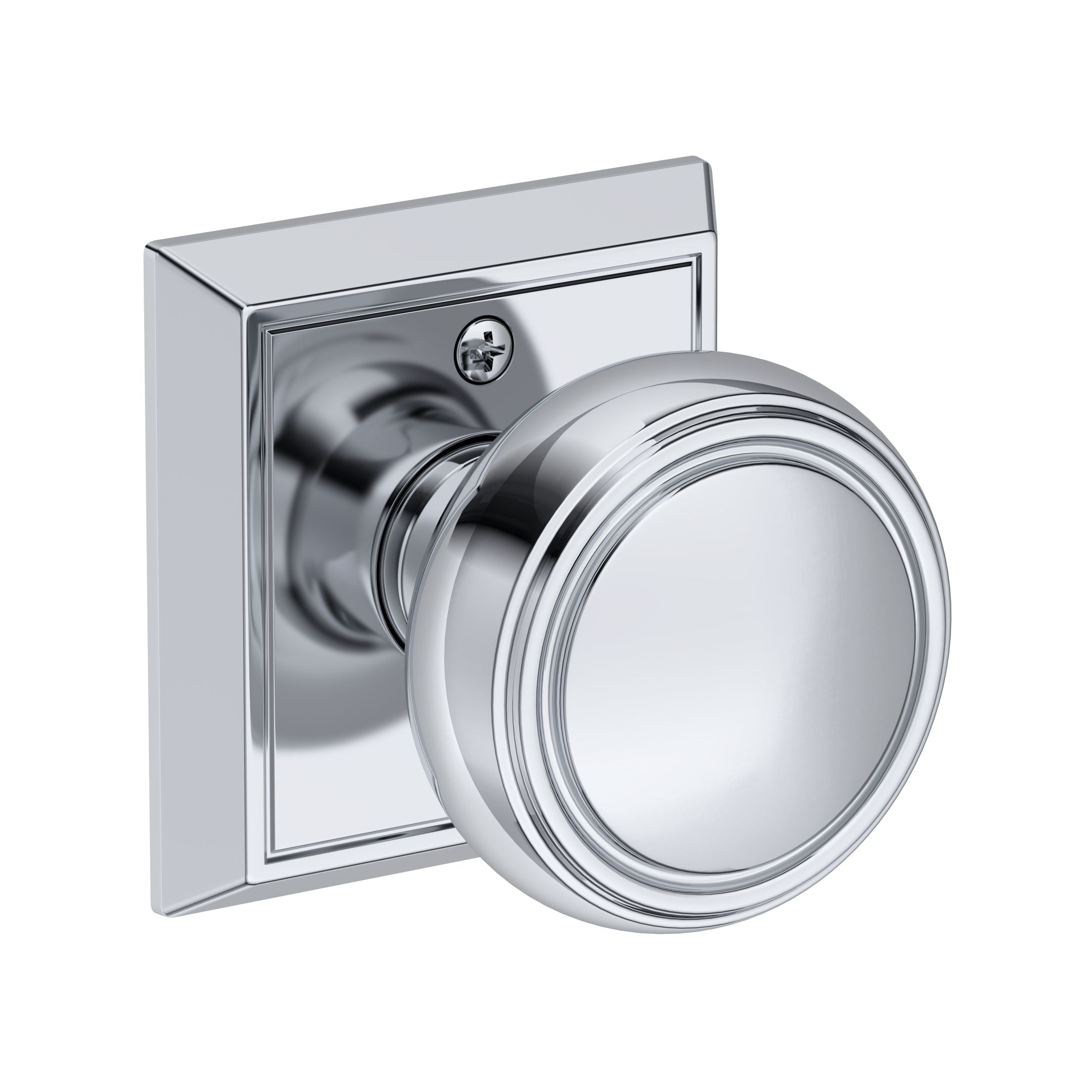 Baldwin Reserve Bremerton Knob with Chamfered Square Rose