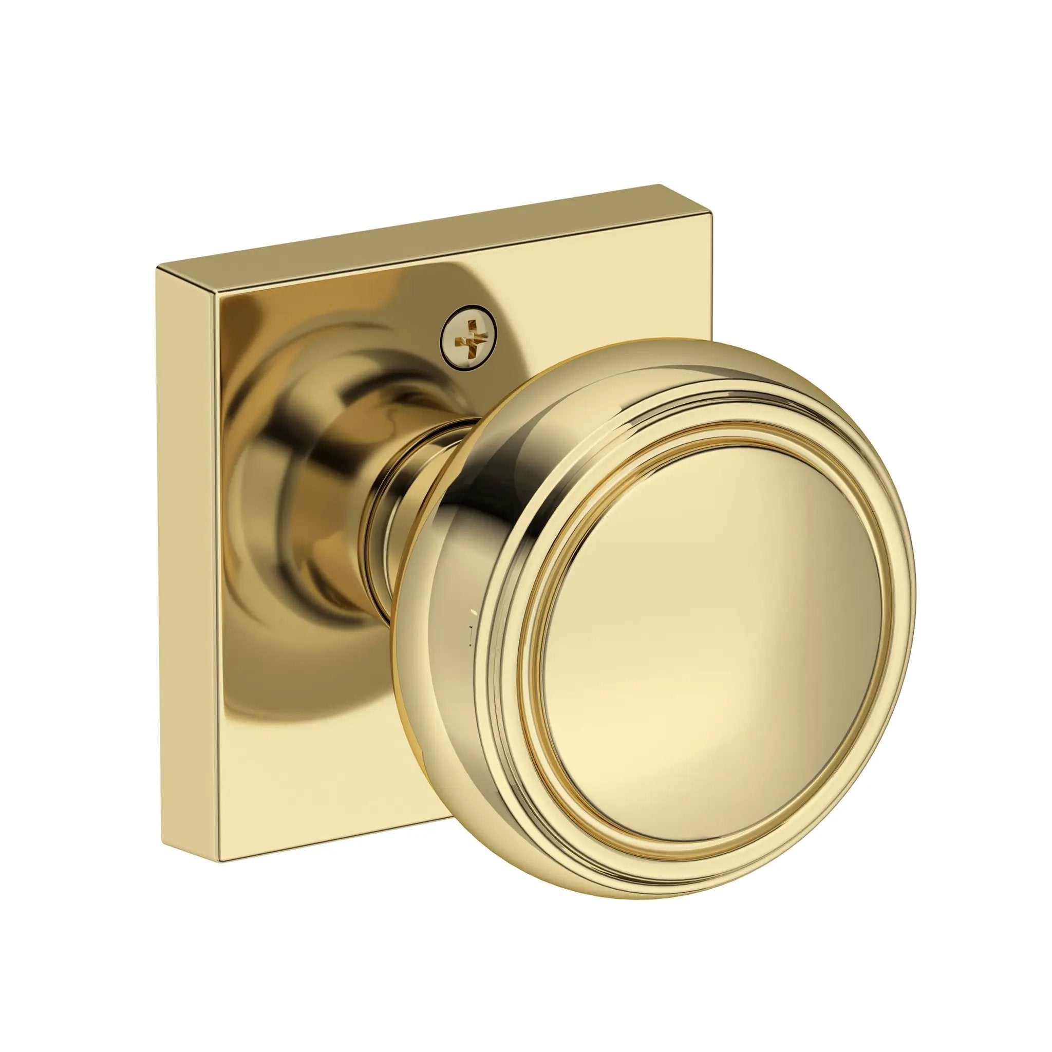 Baldwin Reserve Bremerton Knob with Contemporary Square Rose by Baldwin
