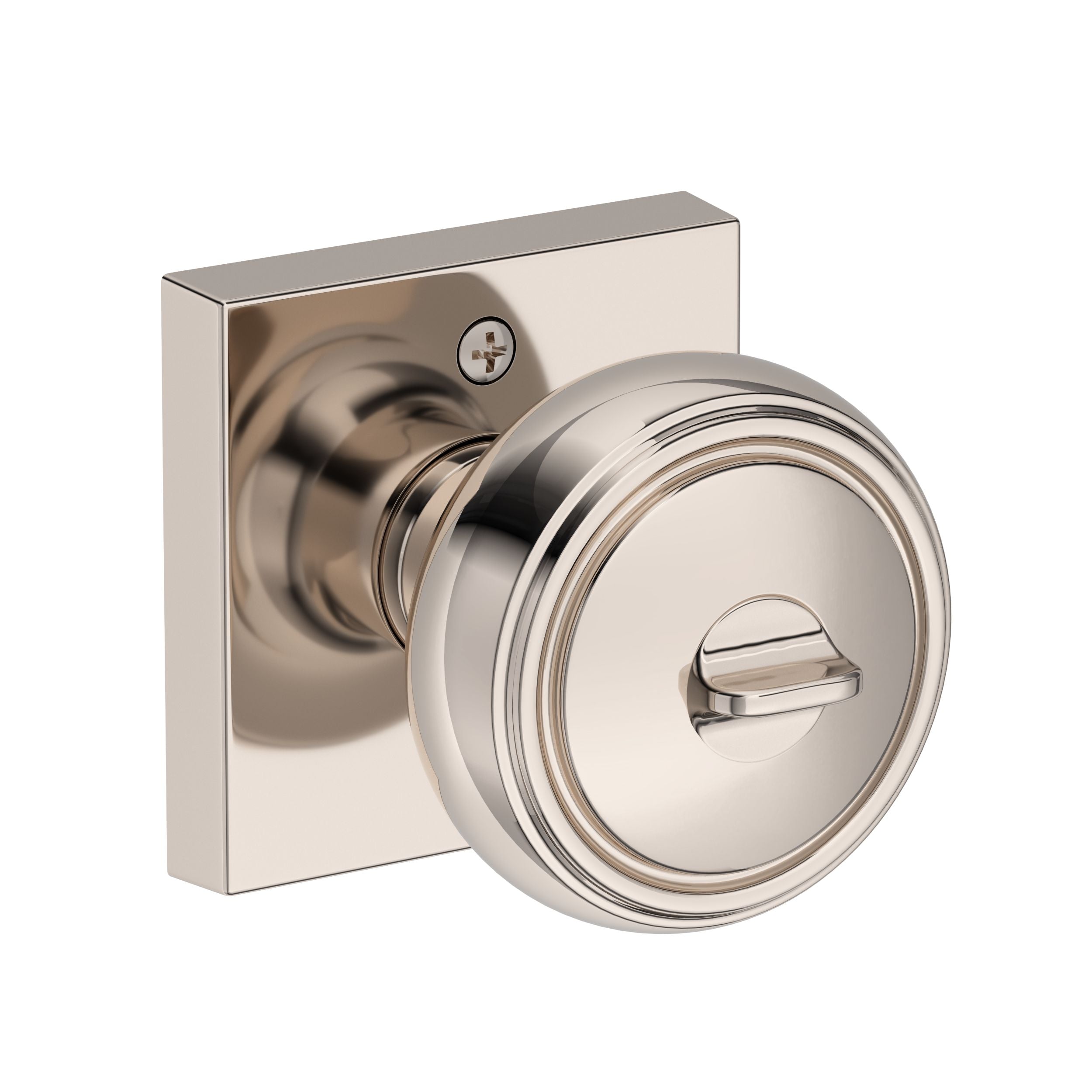Baldwin Reserve Bremerton Knob with Contemporary Square Rose