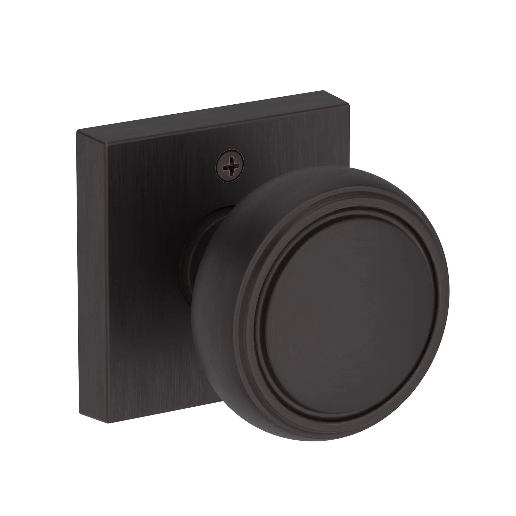 Baldwin Reserve Bremerton Knob with Contemporary Square Rose by Baldwin