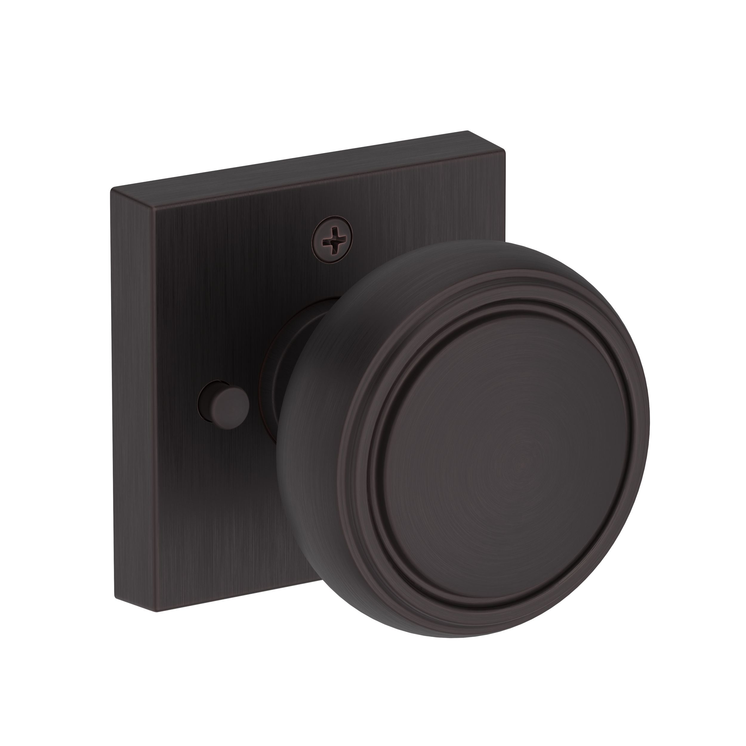 Baldwin Reserve Bremerton Knob with Contemporary Square Rose