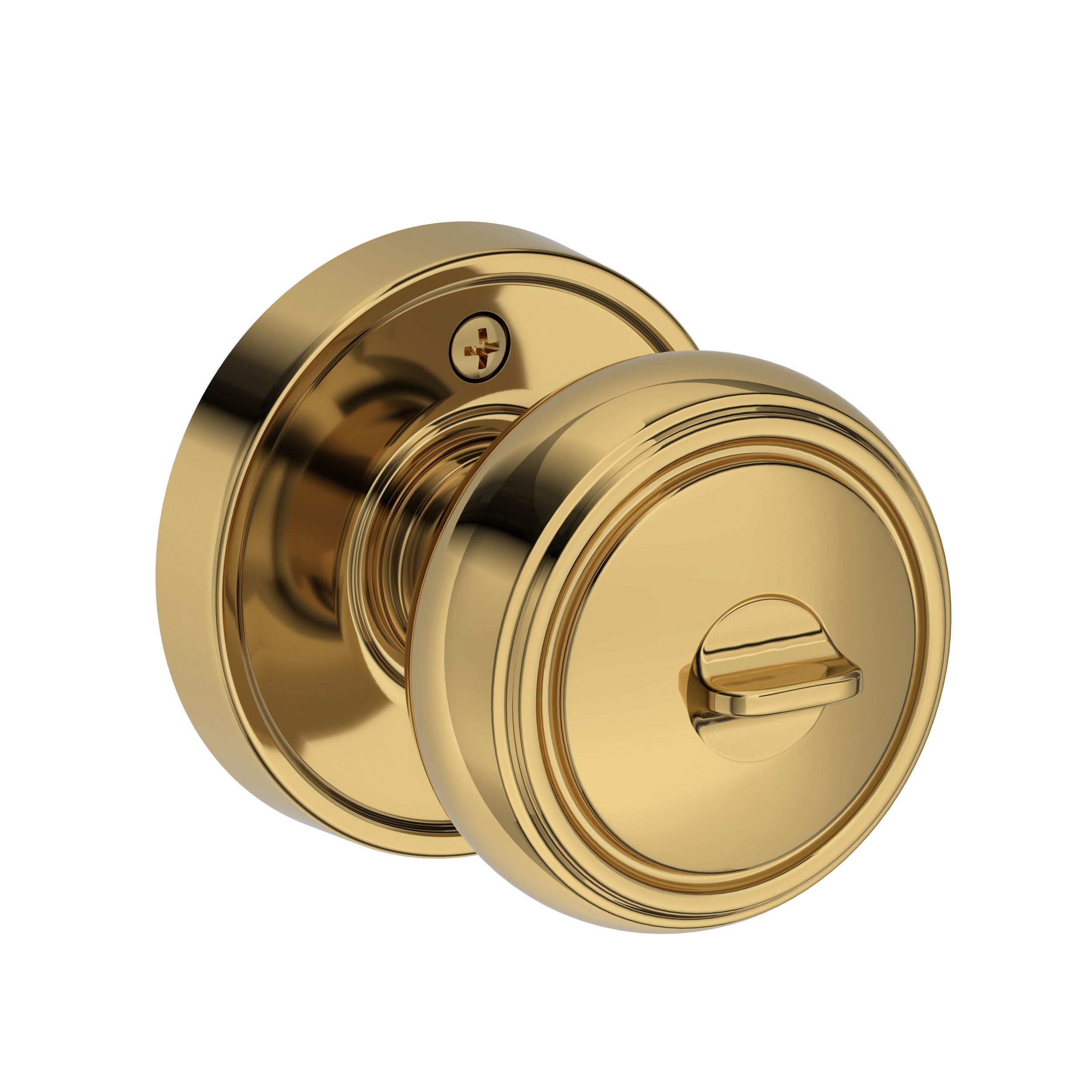 polished brass door knob
