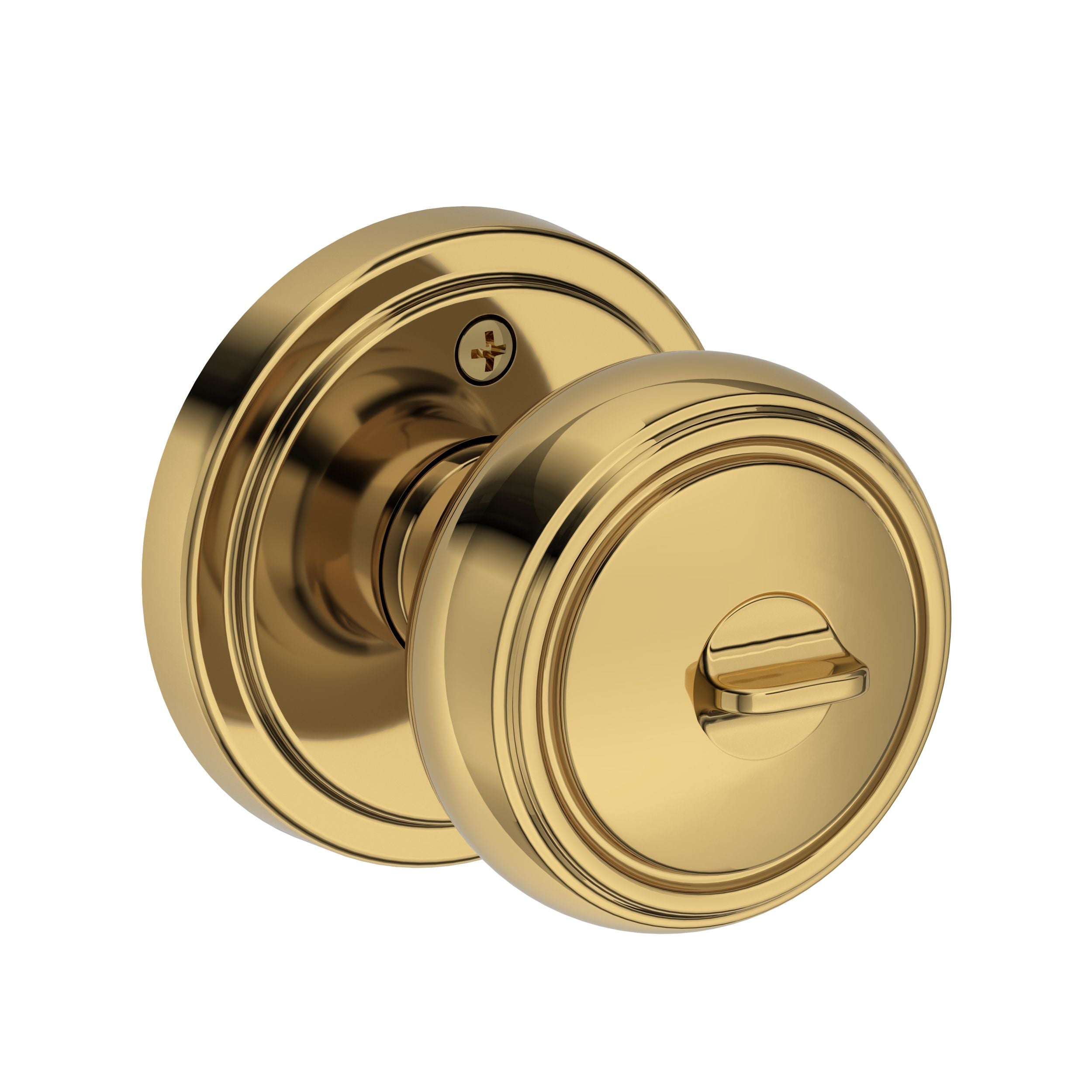 polished brass door knob