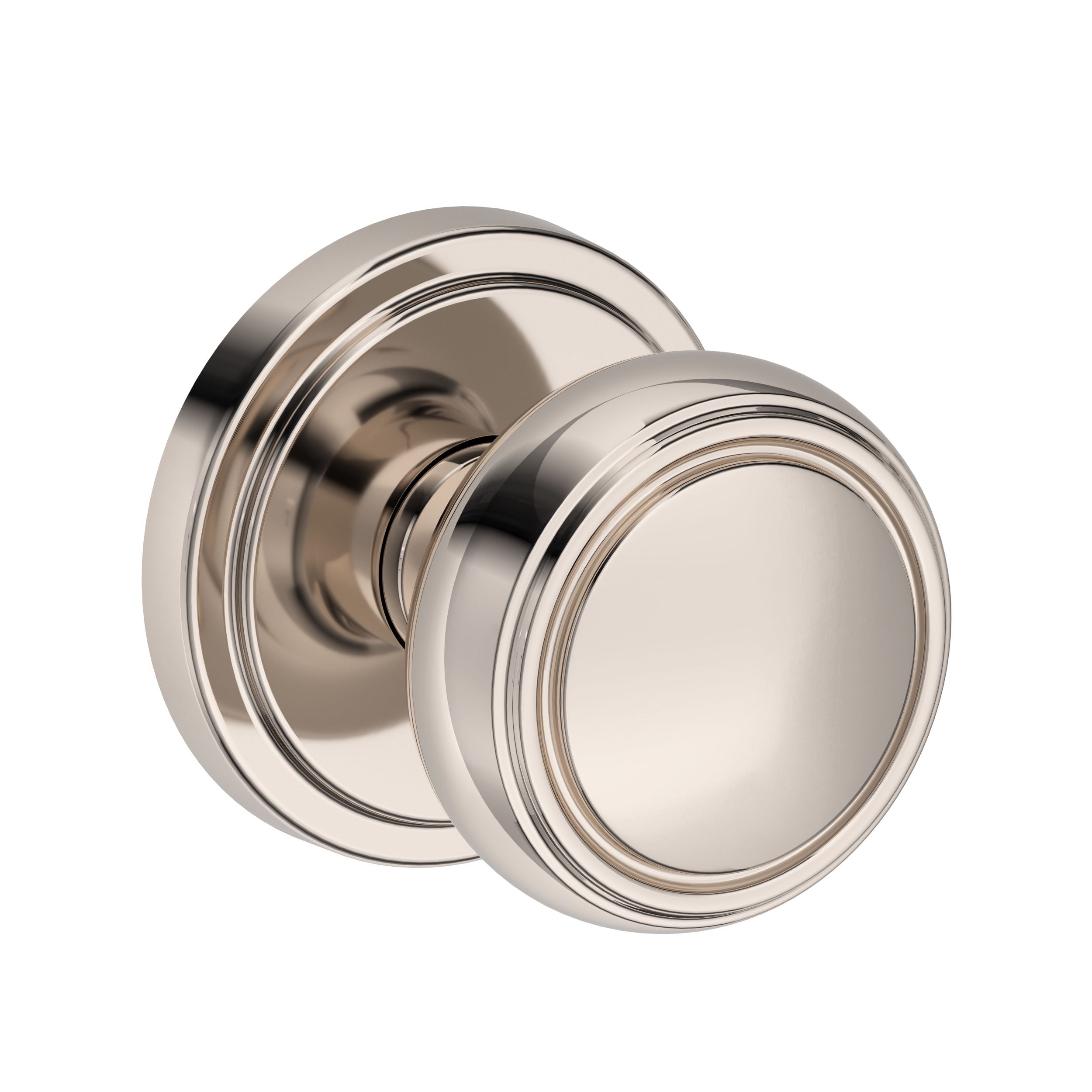 polished nickel door knob